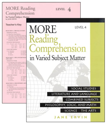 Jane Ervin More Reading Comprehension Set Level 4