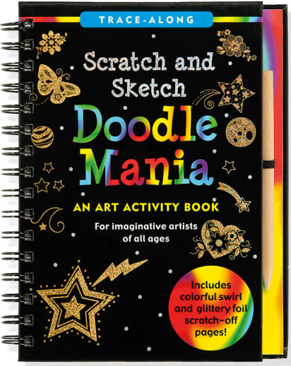 Doodle Mania Scratch and Sketch Trace-Along Activity Book