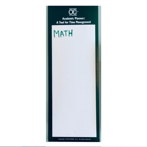 Academic Planner Letter-Size Subject Label (one label)