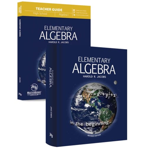 Master Books Jacobs Elementary Algebra Curriculum Pack