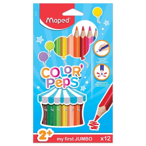 Color'Peps My First Jumbo Colored Pencils (Pack of 12)
