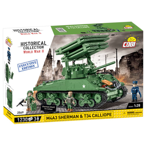 COBI M4A3 Sherman & T34 Calliope Executive Edition - 1230 pieces (World War II Historical Collection)