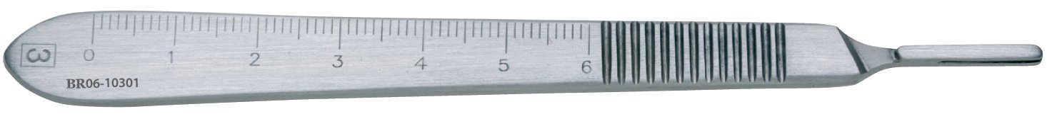 BR Surgical Blade Handle, Stainless Steel, Size 3 MK 493352