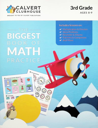 Calvert Clubhouse: Biggest Book of Math Practice for 3rd Grade