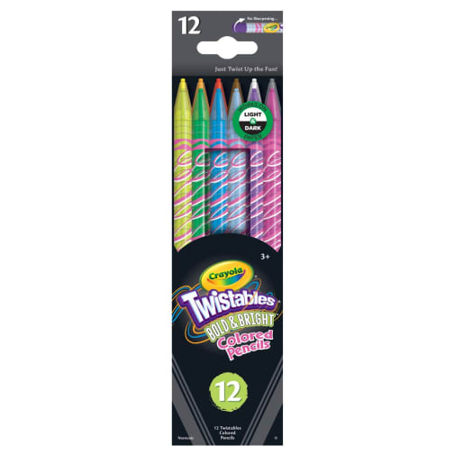 Crayola Twistables Bold & Bright Colored Pencils (12 count)