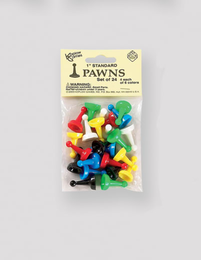 Standard Pawns - 1" (Set of 24 Assorted)