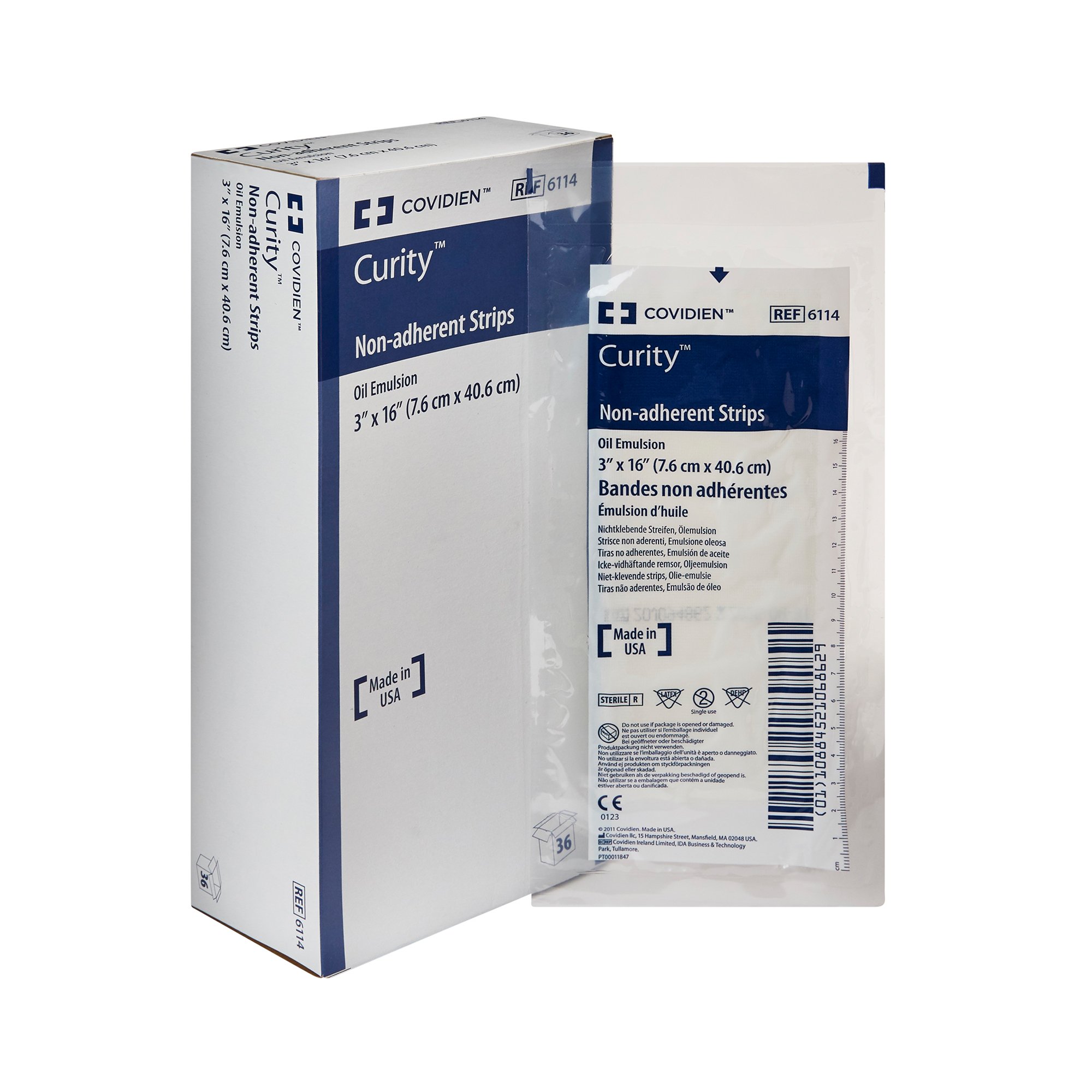 Curity Oil Emulsion Impregnated Dressing, 3 x 16 Inch MK 218271