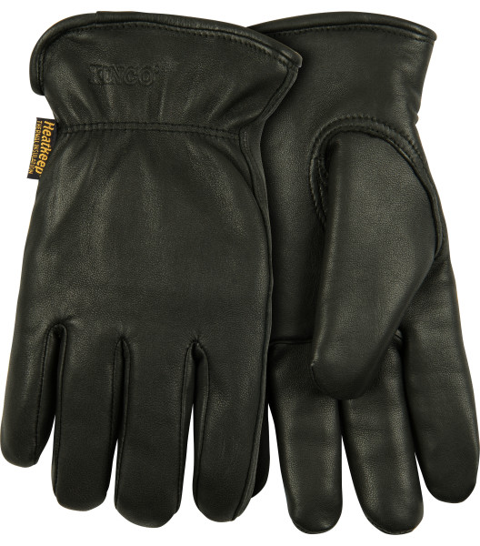 Lined Black Grain Goatskin Driver