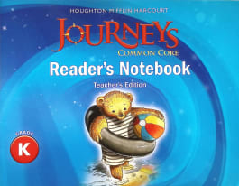 Journeys Common Core Reader's Notebook Teacher's Edition Grade K ...