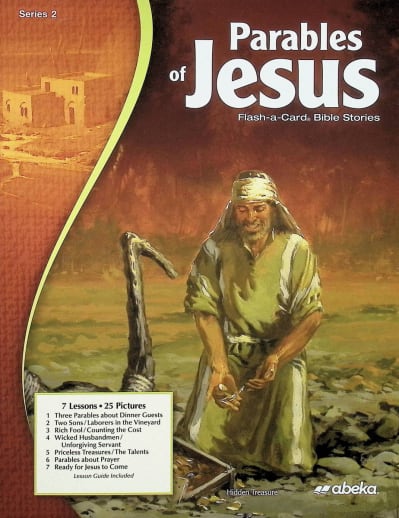 Abeka Parables of Jesus Series 2 Flash-a-Card Bible Stories