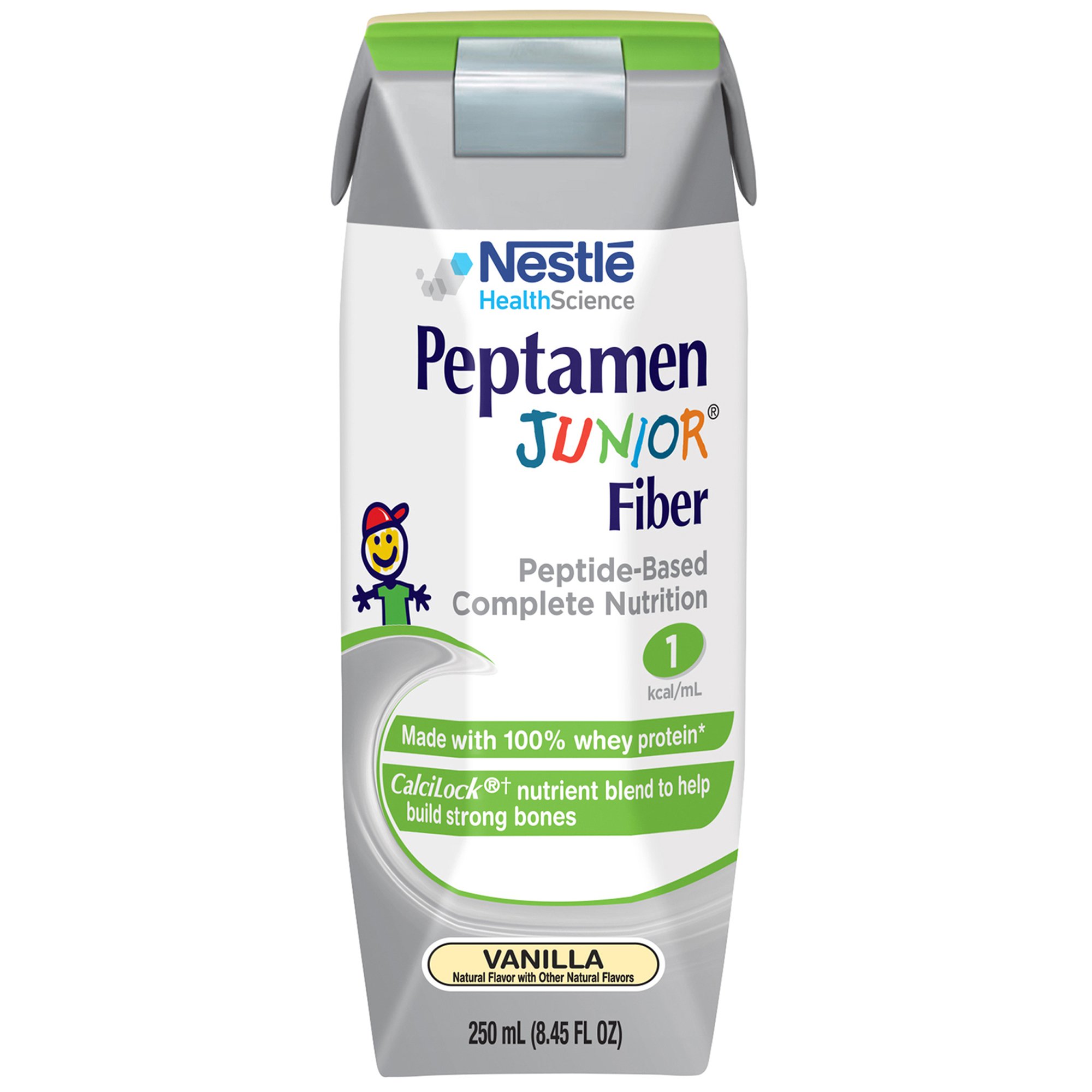 Peptamen Junior Fiber Peptide-Based Complete Nutrition, Vanilla, 8.45-oz. MK 711879