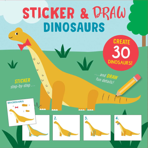 Sticker & Draw Book - Dinosaurs