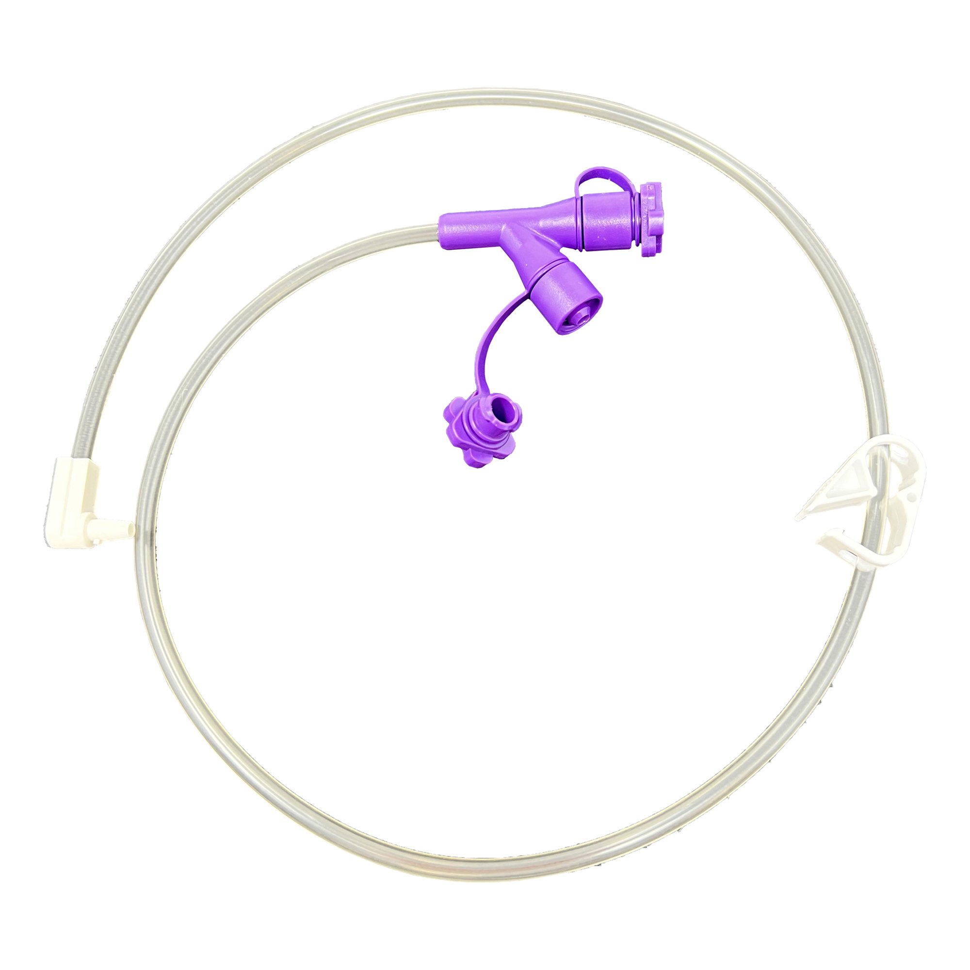 Enteral Feeding Extension Set Vesco 24 Inch, Right Angle, NonSterile For Low Profile Feeding Tube Brands MK 1090360
