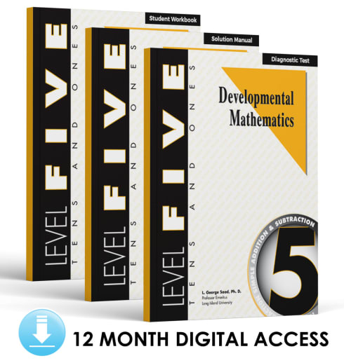 Developmental Math: Level 5 E-Book Set | Tens & Ones: Simple Additions and Subtractions (12 Month Access)