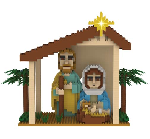 Mini Building Blocks: Nativity Scene (1177 pieces)