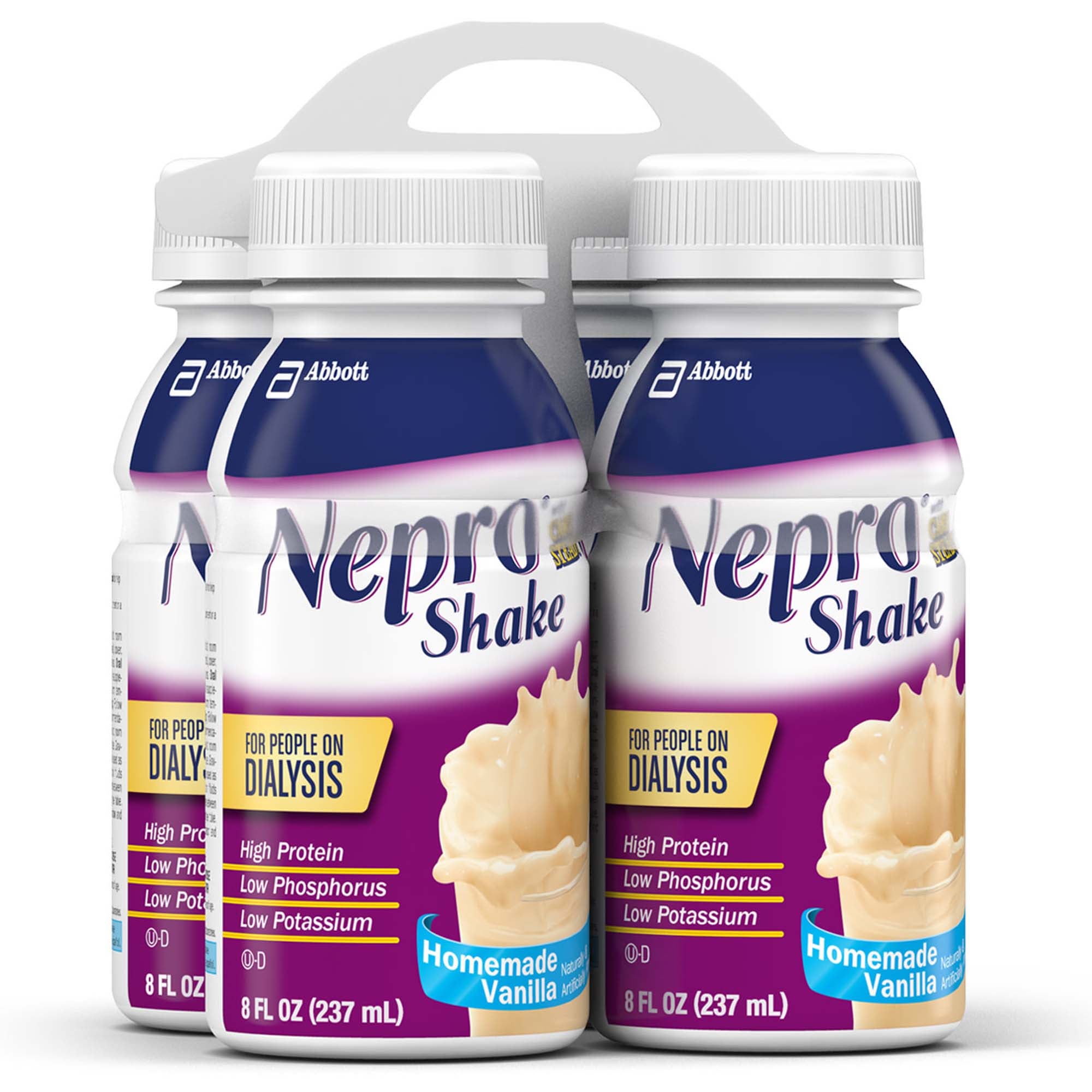 Nepro with Carbsteady Vanilla Shake for People on Dialysis, 8-ounce bottle MK 897380