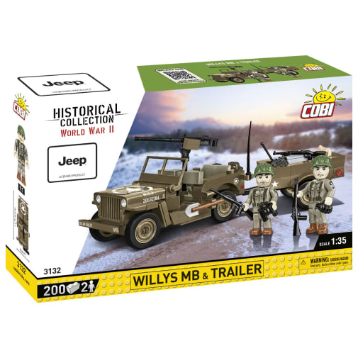 COBI Willys MB & Trailer - 200 pieces (World War II Historical Collection)
