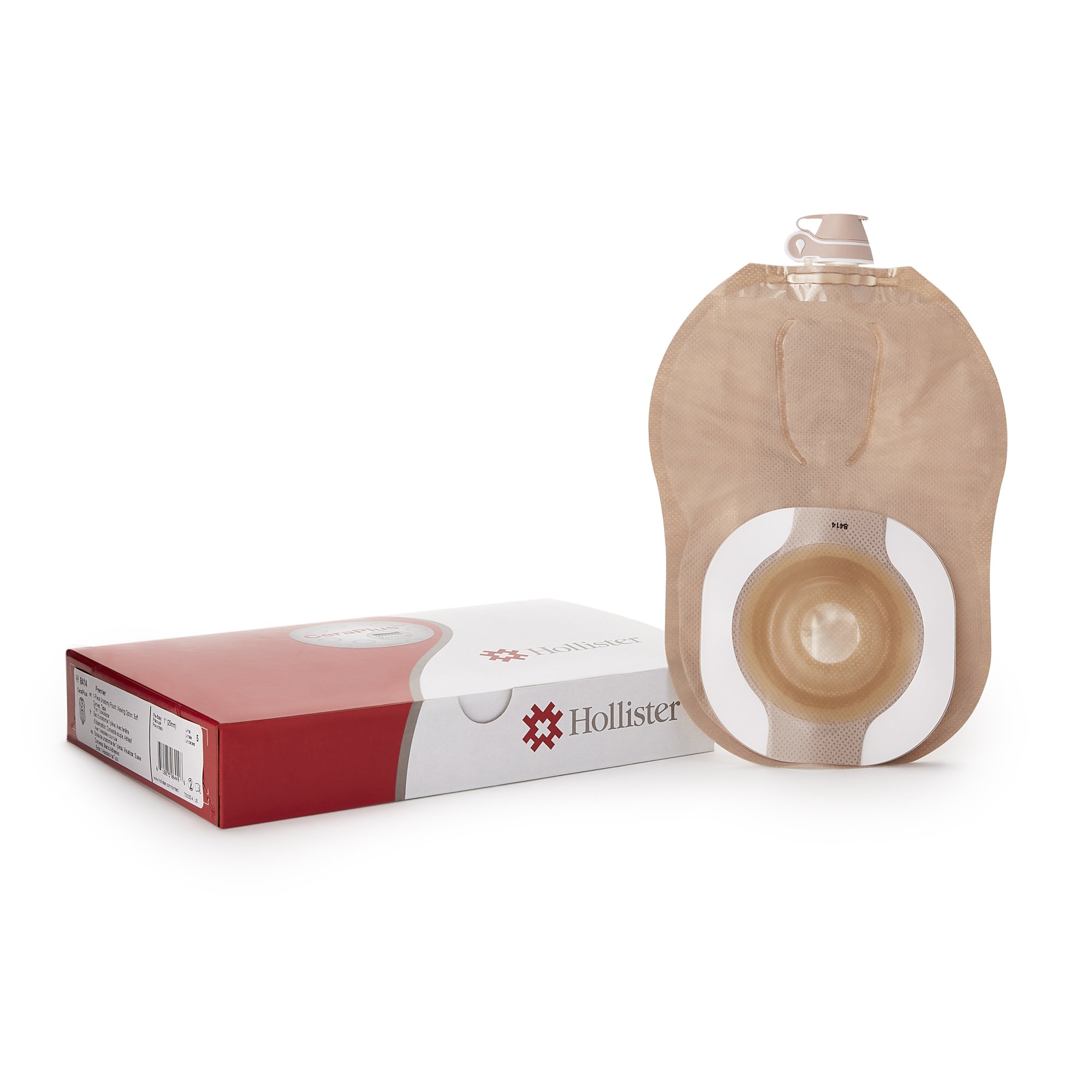 CeraPlus Soft Convex 8414 1-Piece Urostomy Pouch, Pre-cut to Fit 25mm Stomas MK 1109578