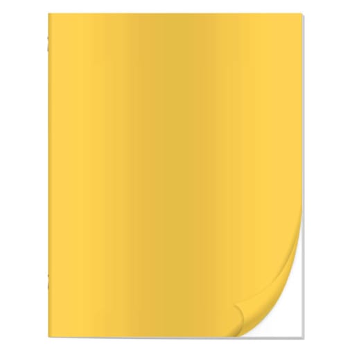 Yellow Blank Book