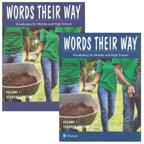 Words Their Way Vocabulary Middle and High School Set Volume 1