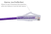 Cat6A Slim Snagless Ethernet Patch Cable, 35 ft, Purple