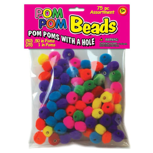 Pom Beads (1/2" & 1" assorted colors)