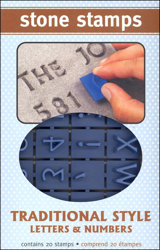 Traditional Style Letter & Number Stamps