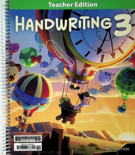 BJU Press Handwriting 3 Teacher Edition 3rd Edition