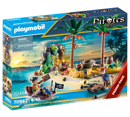 Playmobil Pirate Treasure Island with Rowboat