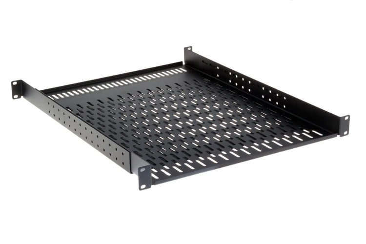 IT Rackmount Vented Shelf Sliding 1U 14Point Mount