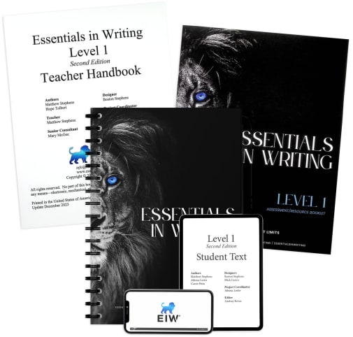 Essentials in Writing Level 1 Bundle with Assessment (Online Video Access, Textbook, Teacher Handbook and Assessment) 2nd Edition