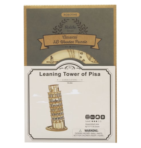 Leaning Tower of Pisa (Classic 3D Wood Puzzles)