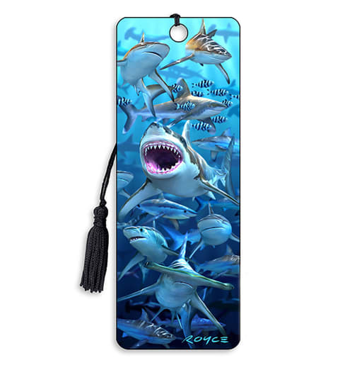 Shark Club 3D Bookmark