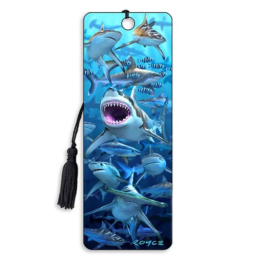 Shark Club 3D Bookmark