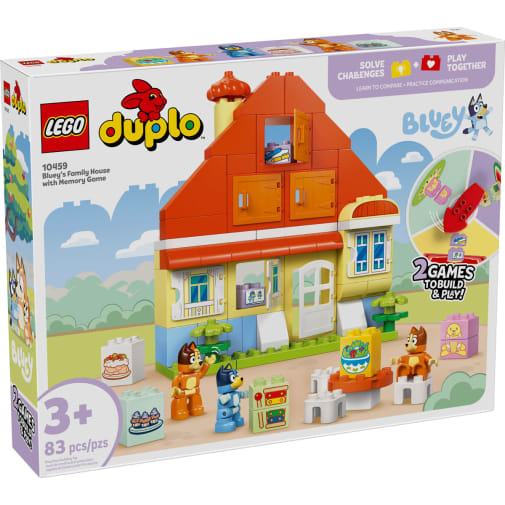 LEGO DUPLO Bluey Bluey's Family House with Memory Game (10459)
