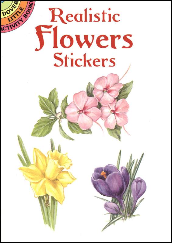 Realistic Flowers Stickers [Book]