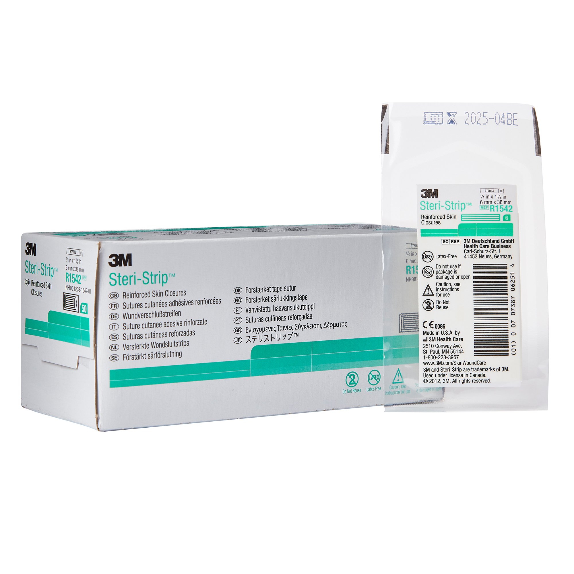 3M Steri-Strip Skin Closure Strip, 0.25 x 1.5 Inch MK 5781