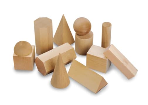 Mini Wooden Geosolids - set of 12
