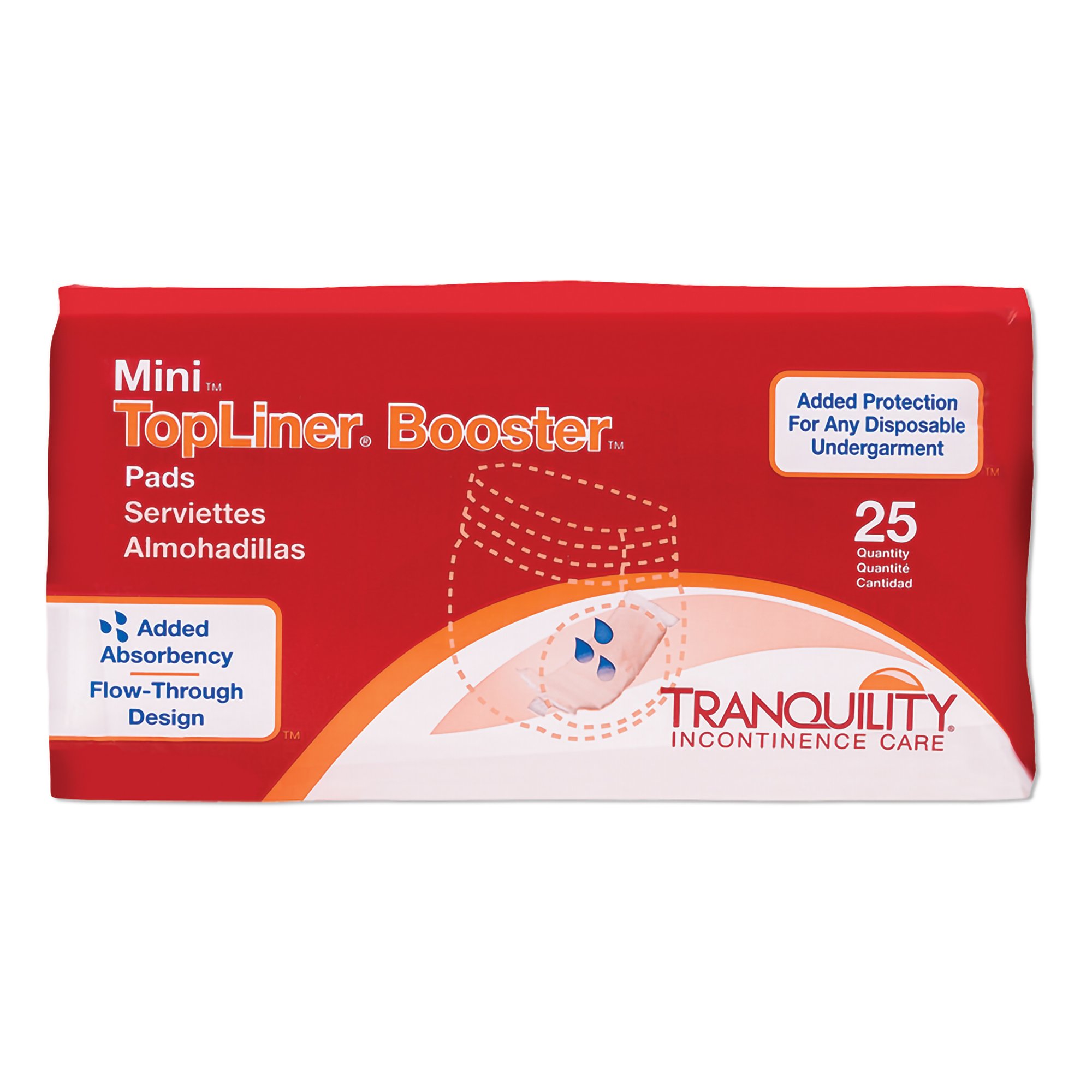 TopLiner Mini Incontinence Booster Pad, 2 x 10 Inch MK 807572