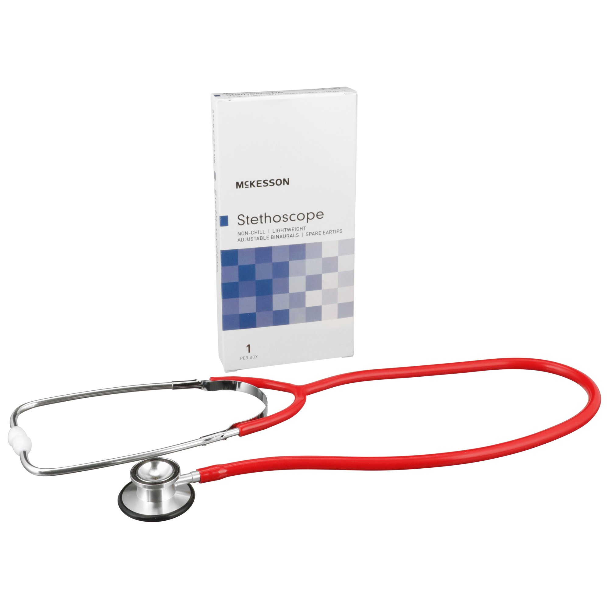 McKesson Classic Dual Head Stethoscope, Red MK 363749