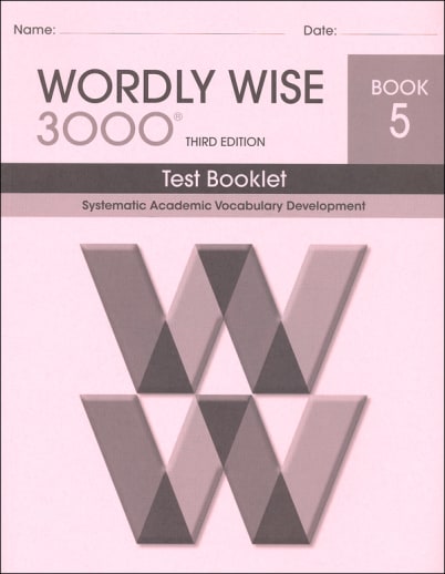Wordly Wise 3000 3rd Edition Test Book 5