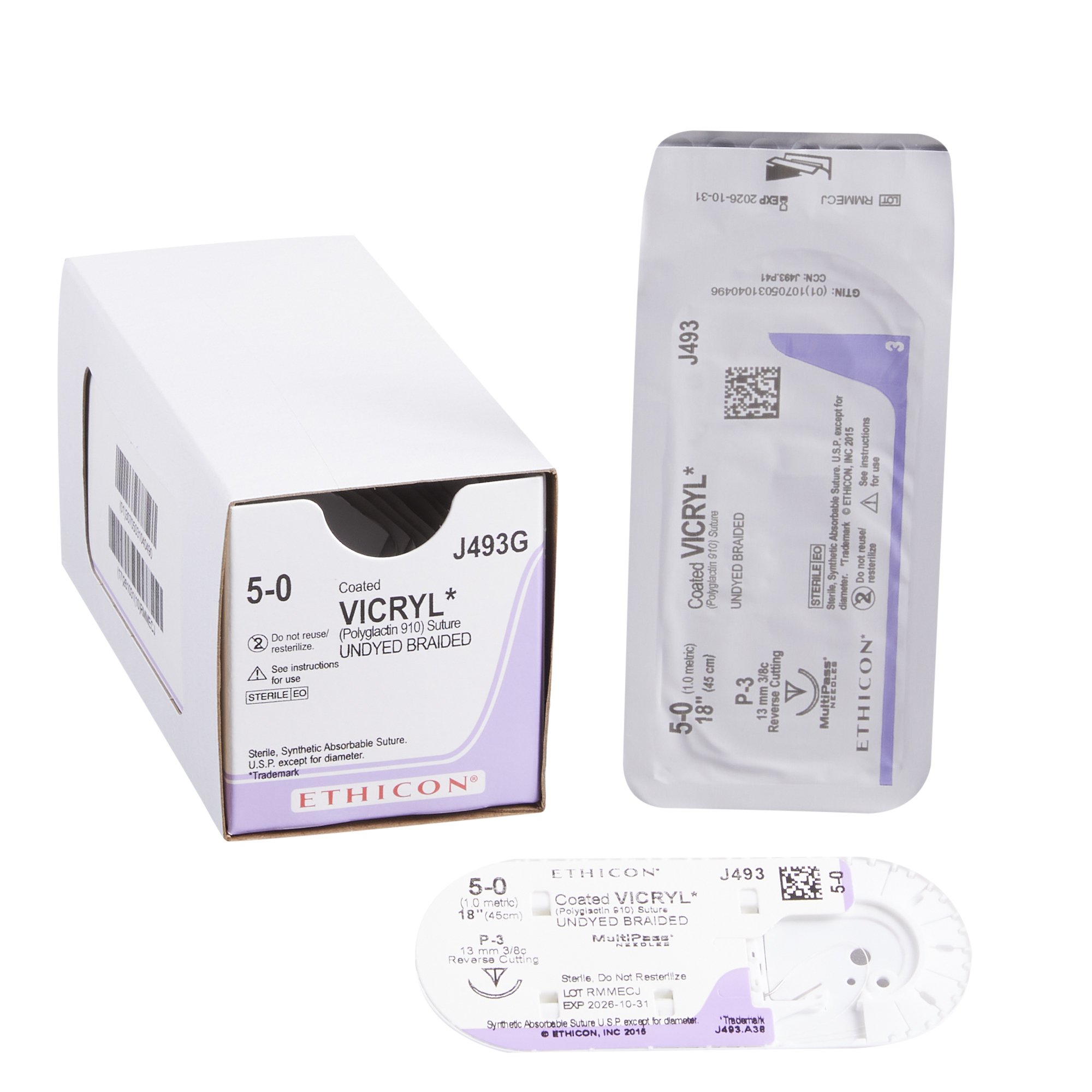 Coated Vicryl Suture with Needle MK 99420