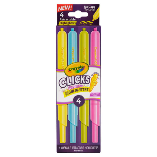 Crayola Clicks Highlighters - 4 count