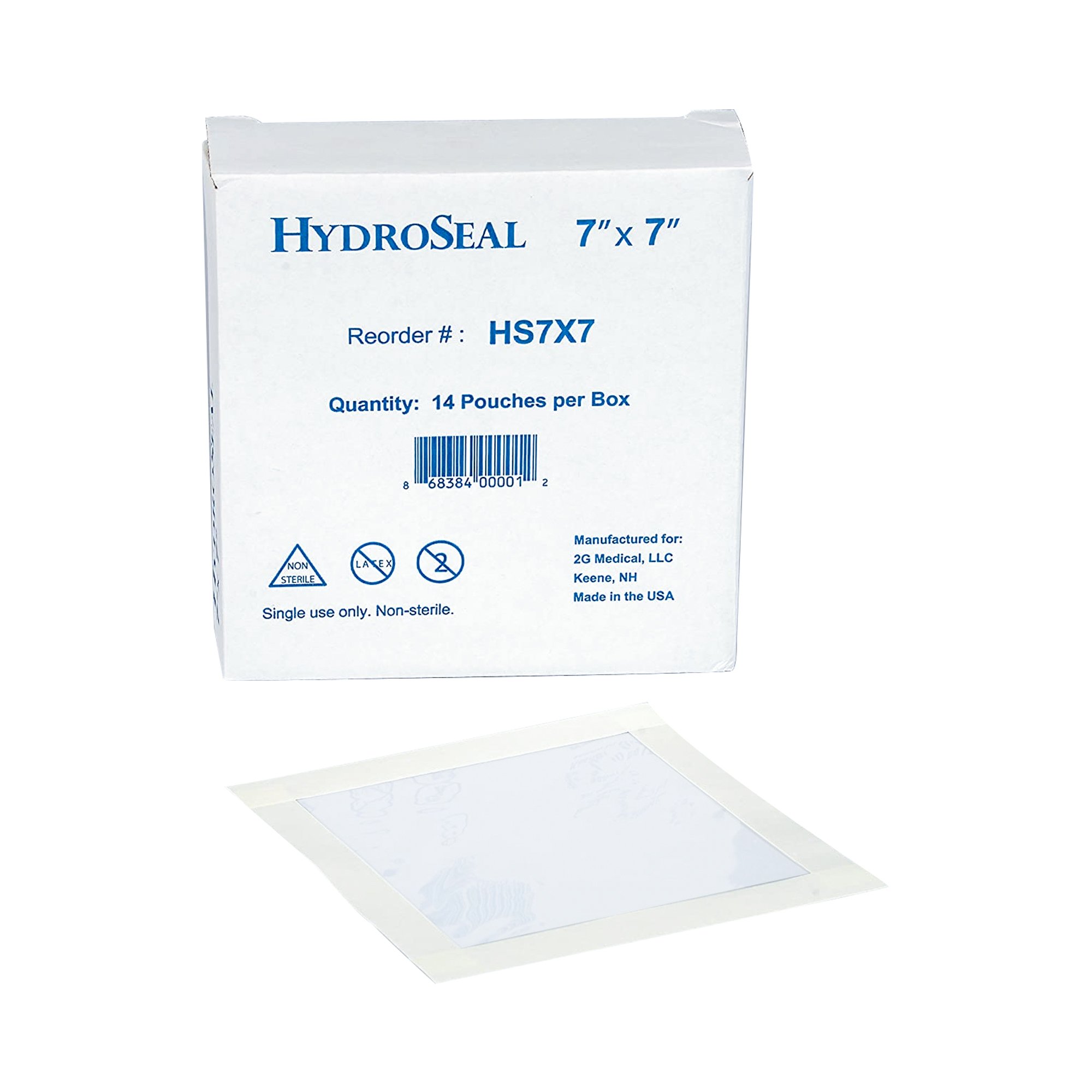 HydroSeal IV Site Barrier Protector, Clear, 7 x 7 inch, Disposable MK 1136591