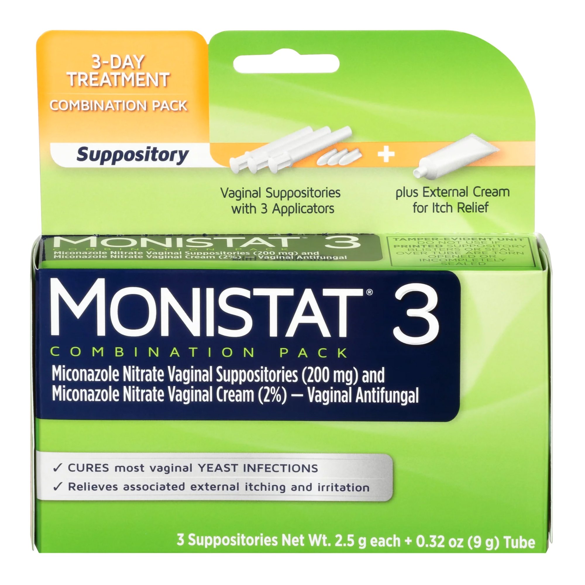 Monistat 3 Vaginal Antifungal Combination Pack MK 1231448