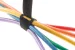 Velcro One-Wrap Straps, 3/4in x 8in, Qty 25, Black