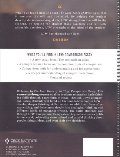 Lost Tools of Writing Level III Workbook | CiRCE Institute