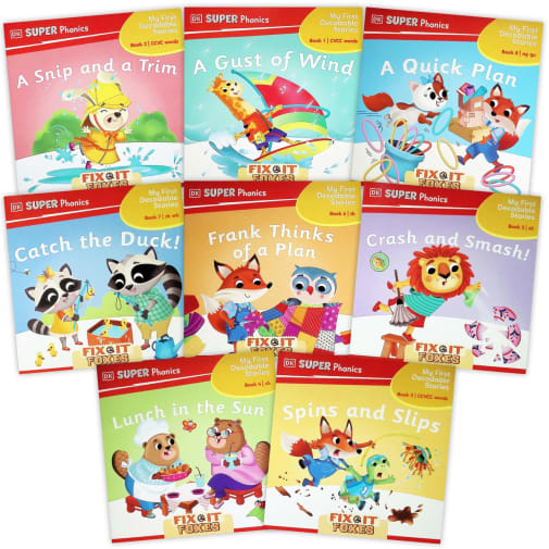 My First Decodable Stories: Fix It Foxes Set of 8 books (DK Super Phonics)
