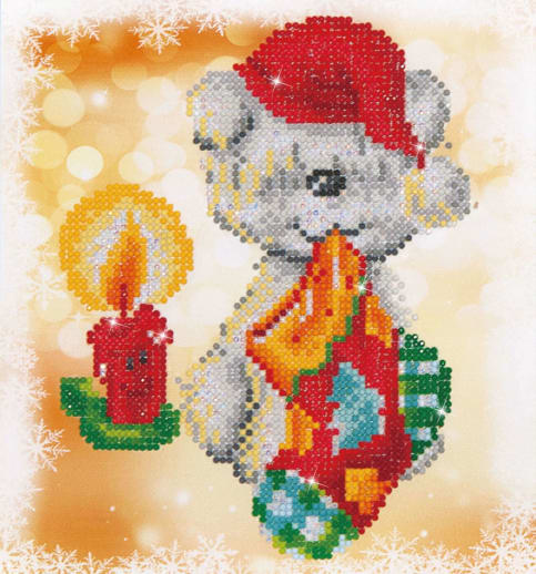 Diamond Dotz Puppy Stocking Diamond Painting Kit (Beginner)