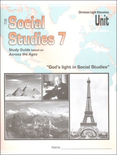 Social Studies 708 LightUnit Sunrise Preliminary Edition